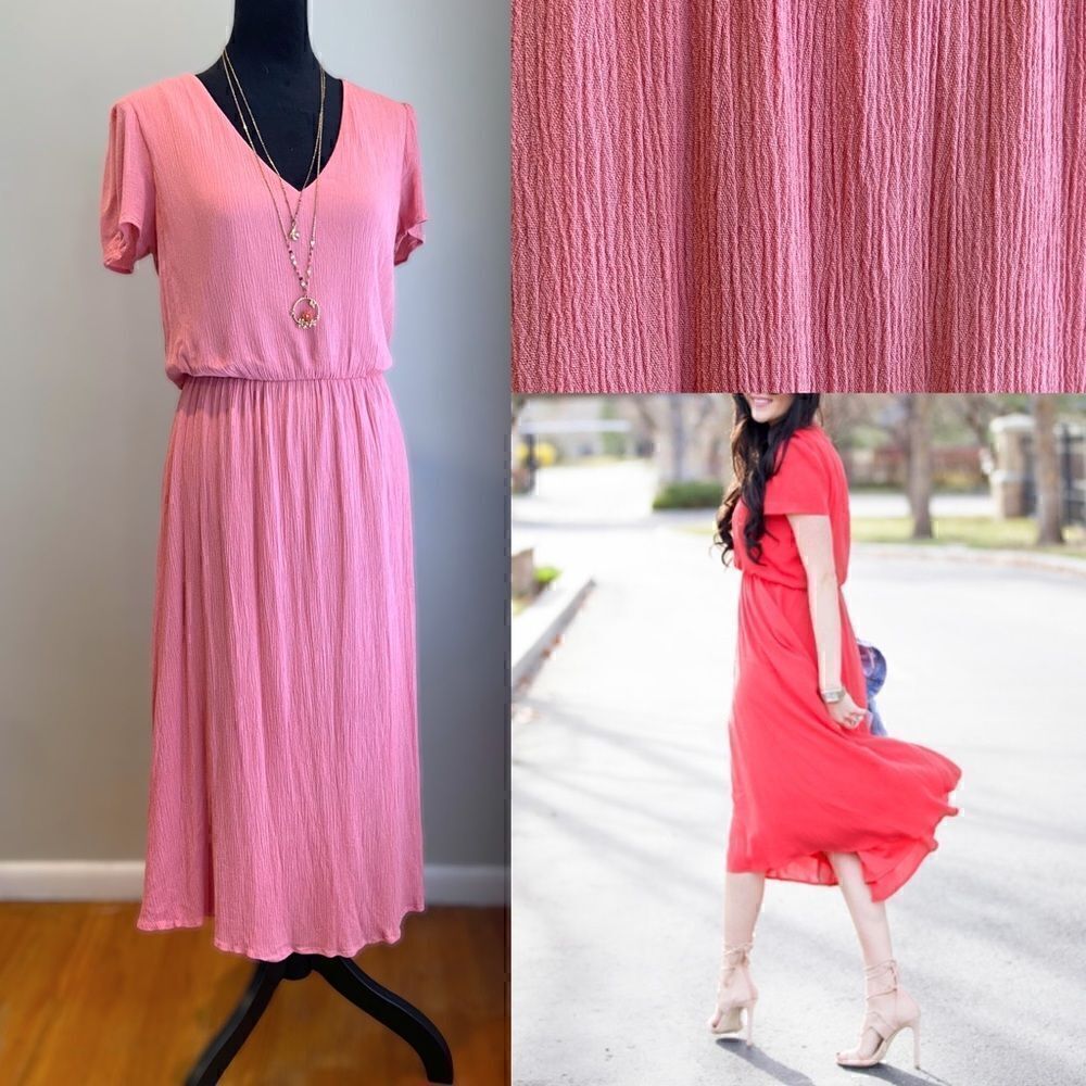 Wayf Blouson Midi Dress Size XS
